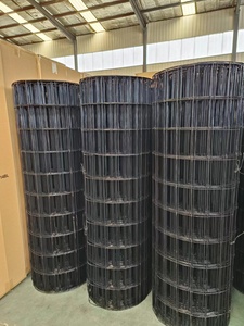 4 מטר x 50 מטר 14-מד שחור PVC תיל מרותך גדר עם רשת גודל <span class=keywords><strong>1</strong></span> ב. X <span class=keywords><strong>1</strong></span> ב. ויניל מרותך חוט