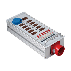 Caja de distribución de luz de escenario SHTX, entrada y salida 32A, salida 16A de 12 vías con luz indicadora de pantalla de voltaje, se puede personalizar - Product Image 2