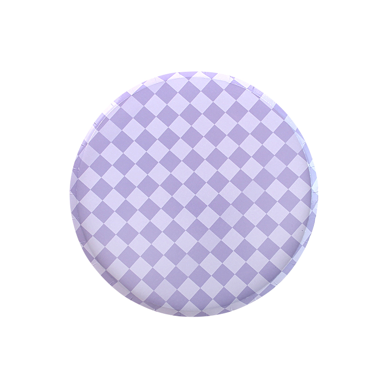 Morado, 8 platos de 7 pulgadas