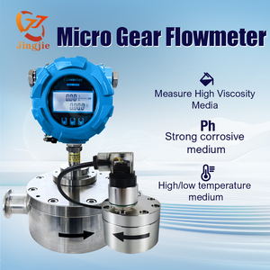 Jingjie High Voltage Resistance <strong>Micro</strong> Gear <strong>Flow</strong> Meter SS304 SS316L Direct Output Current Type Oil Water <strong>Flow</strong> <strong>Sensor</strong> OEM Support