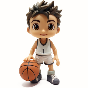可定制NBA聚氯乙烯动作人物乙烯基迷你玩具3D设计ABS材料盒，以篮球足球棒球运动员为特色 - Product Image 1