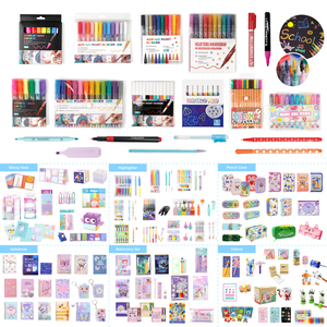 12 Mảnh nhựa Back-to-trường văn phòng phẩm đặt lớp học văn phòng nhà sử dụng-máy tính Băng Dispenser chất kết dính Clip trường hợp quà tặng - Product Image 4