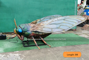 グラスファイバーツリー上の動きを持つ昆虫Cicada販売のためのカスタマイズされたアニマトロニック昆虫 - Product Image 5