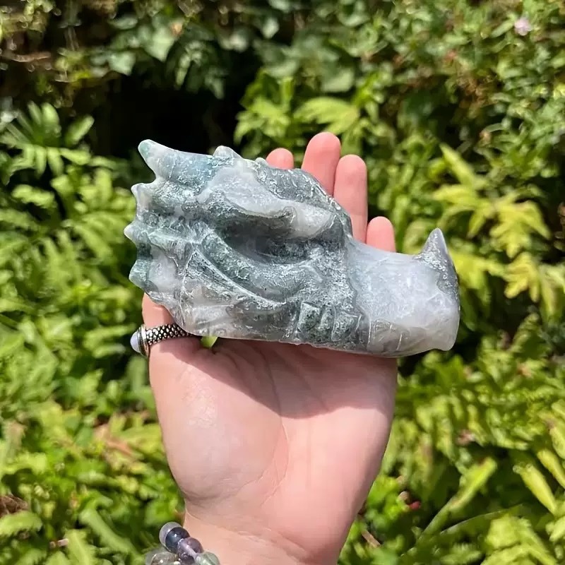 moss agate 7.5cm/150g