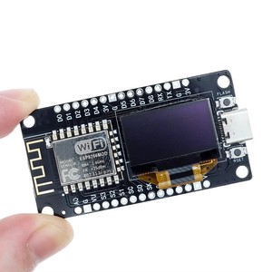 NodeMCU con scheda di sviluppo OLED ESP8266 Modulo Driver CH340 Display da 0.96 pollici per programmazione IDE/Micropython