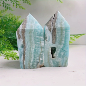 Tháp pha lê Aragonite xanh tự nhiên - Đá tự nhiên Ma-rốc - Trang trí chữa bệnh bằng năng lượng | Nhà cung cấp bán buôn - Product Image 3