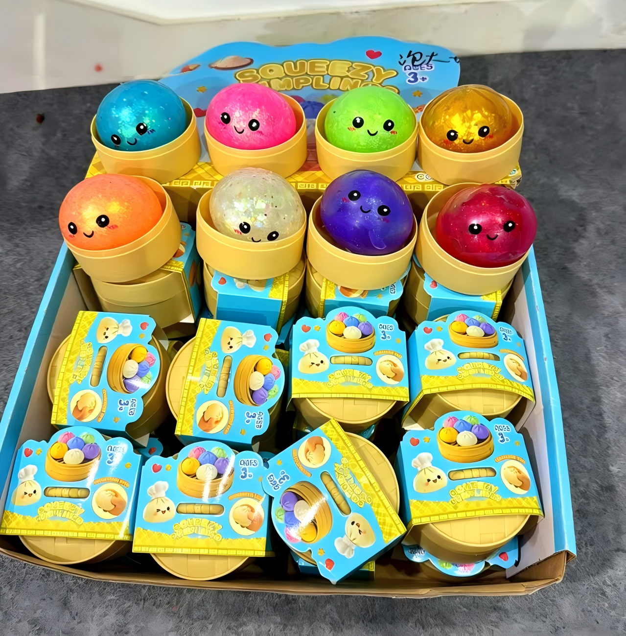 5.5 Mini petits pains cuits à la vapeur avec des perles colorées