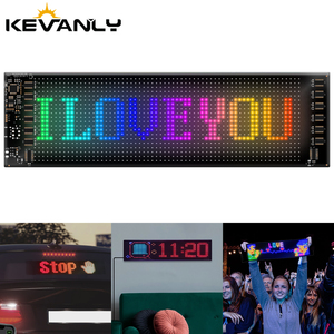<strong>Led</strong> Car Display Flexible Matrix Screen Panel App Remote Controlled RGB DIY Text Lamp for Car Window Rear Decoration Board Light - Product Image 2