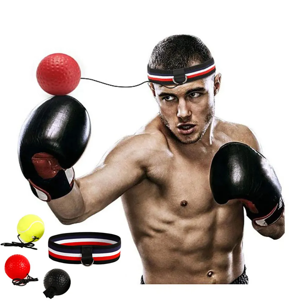 Mma Boxing 5 React Reflex Ball Punching Ball Idéal pour la mise au point de la réaction et la boxe des yeux de la main Balle d'entraînement de vitesse