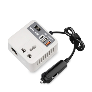無料サンプルインバーター & コンバーターデジタルディスプレイ12V ~ 110V/220V DC ~ ACカーパワーインバーター100W PD 20W QC 3.0 18Wアウトレット - Product Image 1