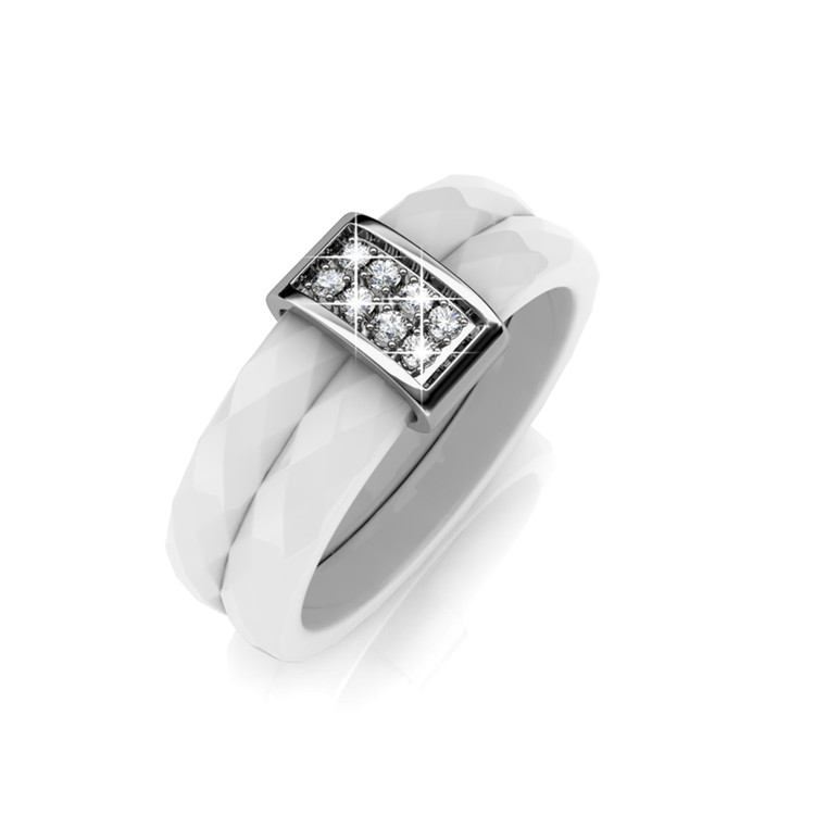 Quality Brass with 18K white gold plated