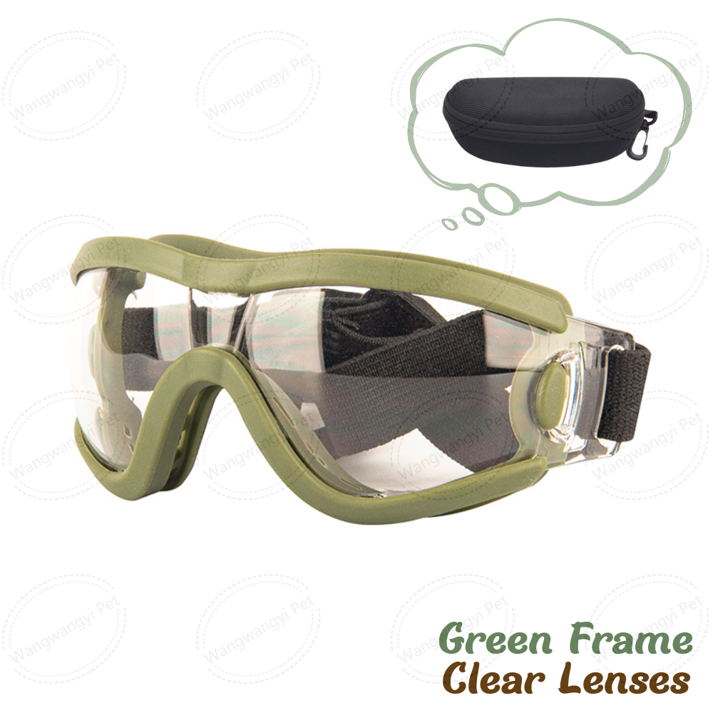 Verres verts de cadre + transparents