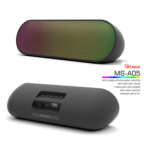 Luz RGB woofer estéreo activo inalámbrico BT sistema de sonido al aire libre con TF/USB/TWS hogar FM Radio escenario fiesta altavoces portátiles - Product Image 2