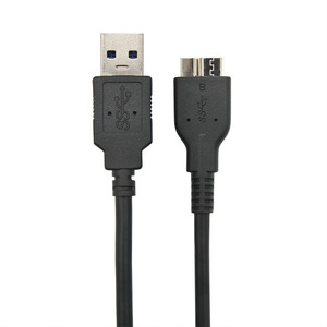 5Gbps 3.0 USB ประเภท A ถึง90องศามุมขวา Micro B แผงตัวผู้ที่มีการล็อคการถ่ายโอนข้อมูล Micro B สาย3.0 USB - Product Image 1