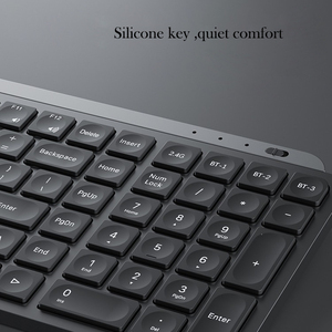 Ratón de teclado silencioso inalámbrico de 3 modos Blue Tooth + 2,4G, teclado de ratón para tableta y teléfono móvil - Product Image 2