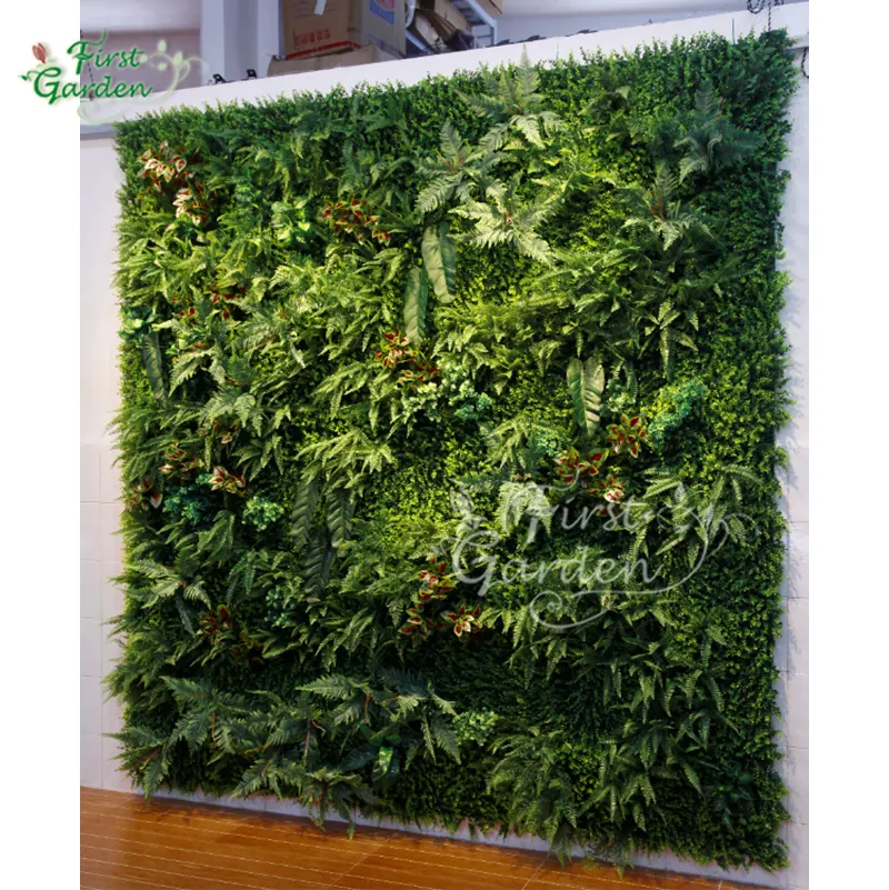 Planta Artificial del Departamento Forestal, jardín Vertical para decoración de pared del aeropuerto de la compañía de bodas