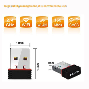 Mini802 Wireless <strong>Network</strong> Interface Controller Portable <strong>Wifi</strong> Desktop <strong>Computer</strong> <strong>WiFi</strong> Receiving 150M Mini USB <strong>Network</strong> Card