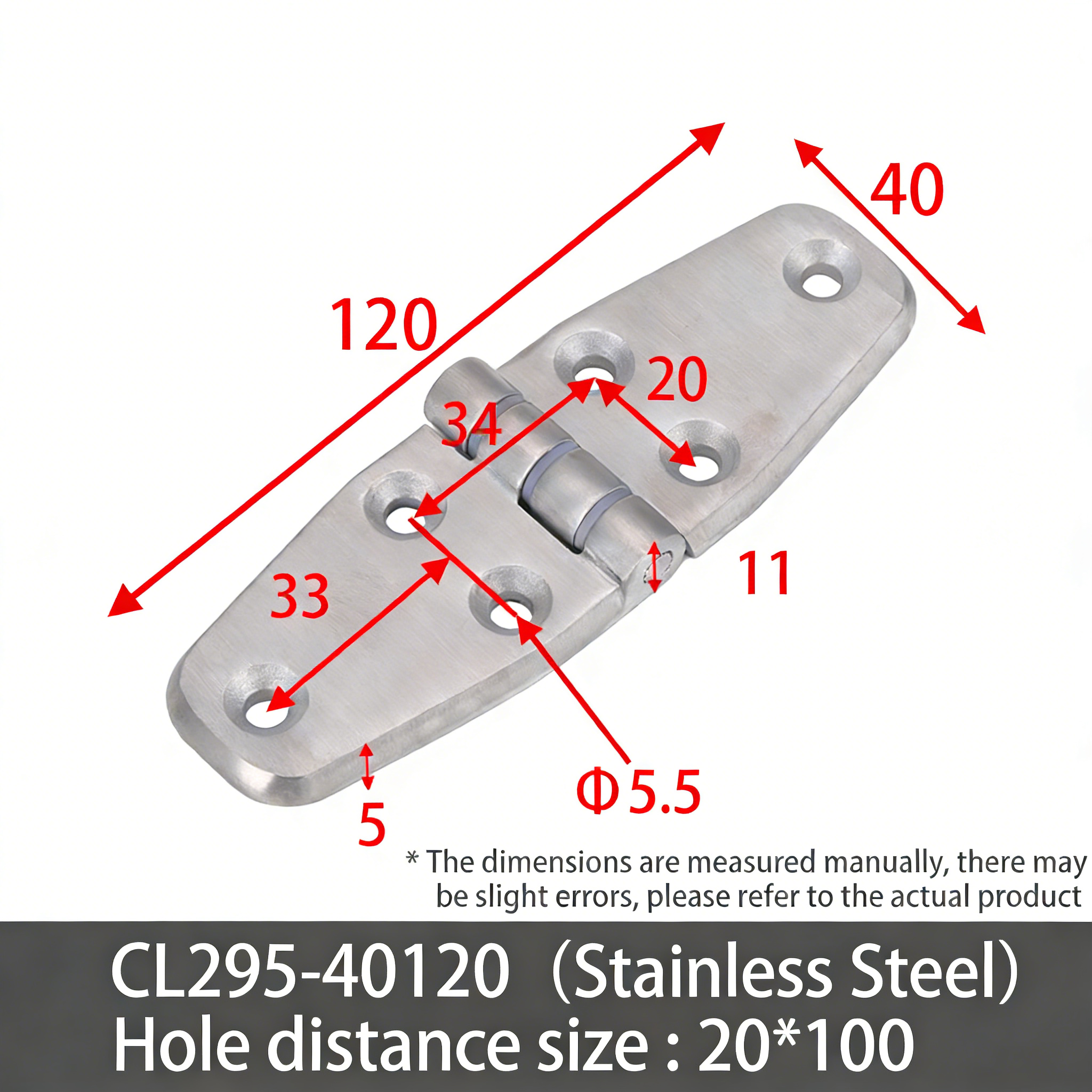 CL295-40120 Brushed Stainless Steel