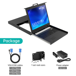 19'' <strong>LCD</strong> IP <strong>KVM</strong> <strong>Switch</strong> 16 Port VGA MT-VIKI 16x1 1U Rack LED <strong>KVM</strong> <strong>Switch</strong> Console Over Remote IP - Product Image 5