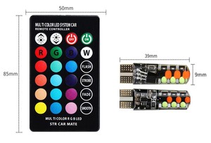 Yosovlamp T10 t10 rgb cob ampul uzaktan kumanda ile çoklu renkler oto araba led iç müzik t10 rgb led araba değiştirme LED lamba - Product Image 6