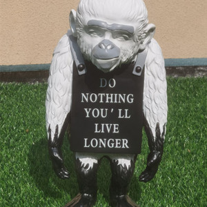 Vui Tóm Tắt Phim Hoạt Hình Khỉ Tượng Trang Trí Nhựa Thủ Công Mỹ Nghệ Cho Ngoài Trời Hiên Trên Bán Hình - Product Image 4