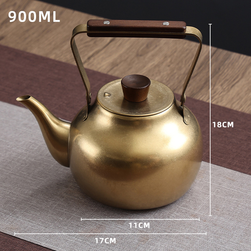 1000ml Dingdang Kettle (Retro Gold)