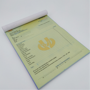 定制徽标收据簿无碳票据簿印刷3部分发票无碳表格 - Product Image 5