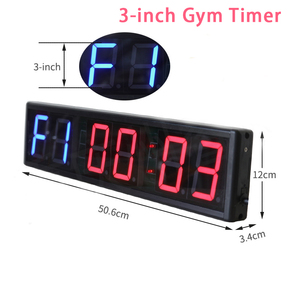 Cronometro digitale da 3 pollici con Timer per allenamento in palestra da parete con Timer Fitness con controllo remoto - Product Image 2