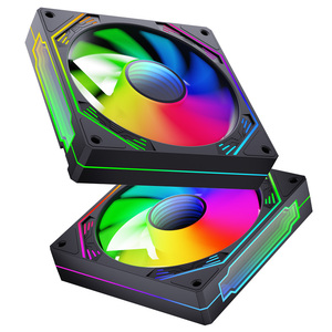 SNOWMAN พัดลมระบายความร้อน CPU PWM 4 ขา ARGB 120 มม.พัดลมระบายความร้อนกรณี PC เงียบคอมพิวเตอร์คูลเลอร์ 12V DC ปรับความเร็ว SYNC - Product Image 1