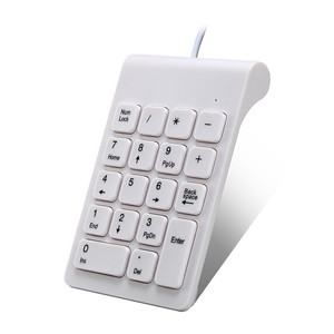 Venta al por mayor de fábrica Mini teclado numérico con cable Teclado USB 18 teclas Teclado estándar para computadora portátil Aplicación de números Idioma inglés - Product Image 1