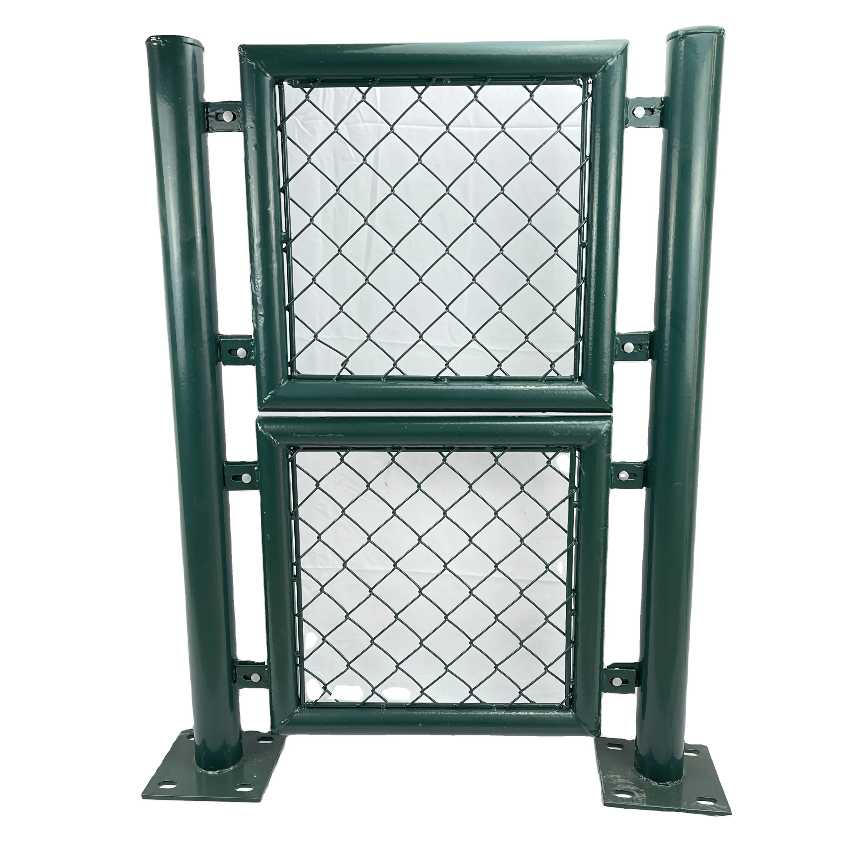 Abnehmbarer Anti-Kletter-PVC-Zaun beschichteter Stützmauer-Maschendraht zaun