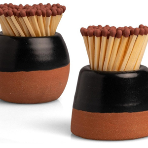 Forvet ile maç tutucu-dekoratif maçlar için kapadokya'da 2-el yapımı Set-emniyetli kibritler için seramik maç forvet - Product Image 2