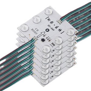 70mm X 70mm 2 dc24v WS2811/WS2818 IC RGB modulo Pixel a colori; IP20; 5W/6leds/Pixel 110 Lm/LED; 20 Pixel/stringa - Product Image 4