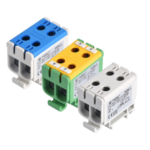 Al/Cu <strong>Terminal</strong> <strong>2</strong> Pole <strong>2</strong>.5-50mm2 Copper to Aluminum Connectors 160A 750V High Current <strong>Terminal</strong> <strong>Block</strong>