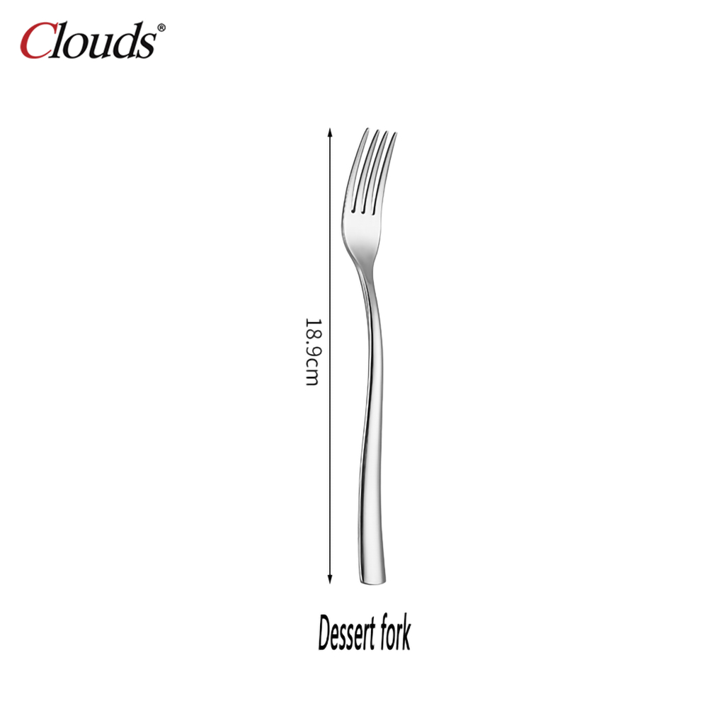 Silvery-Dessert fork
