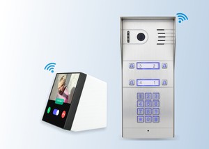 Nuovo Smartphone di controllo del codice di accesso anello campanello sistema di videocitofono, WiFi HD IP videocamera IP per 4 appartamenti - Product Image 2