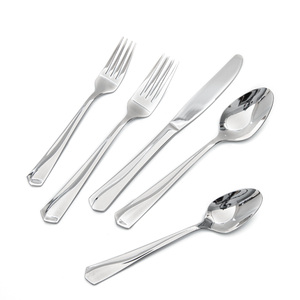 批发20件银器餐具套装优雅现代不锈钢餐具PP餐具服务4个派对 - Product Image 1