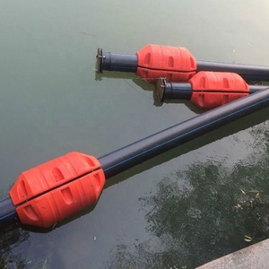 Vicking Durable LLDPE Canal Barrera flotante Material de Protección Ambiental Advertencia Elevación Pontón Boya de tubería de plástico - Product Image 4