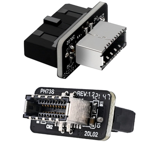 USB 3.1フロントパネルソケットキー-A Type-Eから3.0 20ピンヘッダーコンバータアダプターマザーボード19ピン垂直コネクタ - Product Image 2