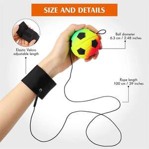 Juguete de entrenamiento de muñeca y ejercicio FDFIT, parte trasera de goma deportiva colorida y divertida con cuerdas como regalo para la muñeca hinchable familiar