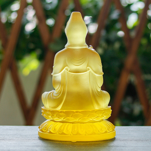 2024 yeni tasarım özelleştirilebilir Feng Shui süslemeleri ile cam Avalokitesvara Bodhisattva ev ve budist tapınaklar için - Product Image 3