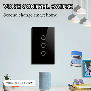 定制Ewelink 120 AU/US WIFI触摸智能壁灯开关1 2 3 4组单极断路器10A最大电流3路 - Product Image 5