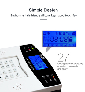 Sistema de alarma inteligente wifi GSM para seguridad del hogar, con pantalla LCD - Product Image 5