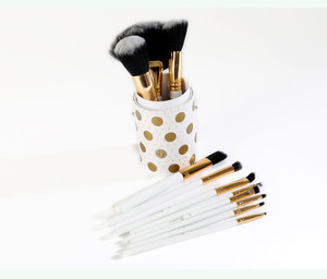 Asya'da moda stil makyaj fırçası takım beyaz mor siyah Set B h kozmetik fırça 11 adet kozmetik brobromaquillaje