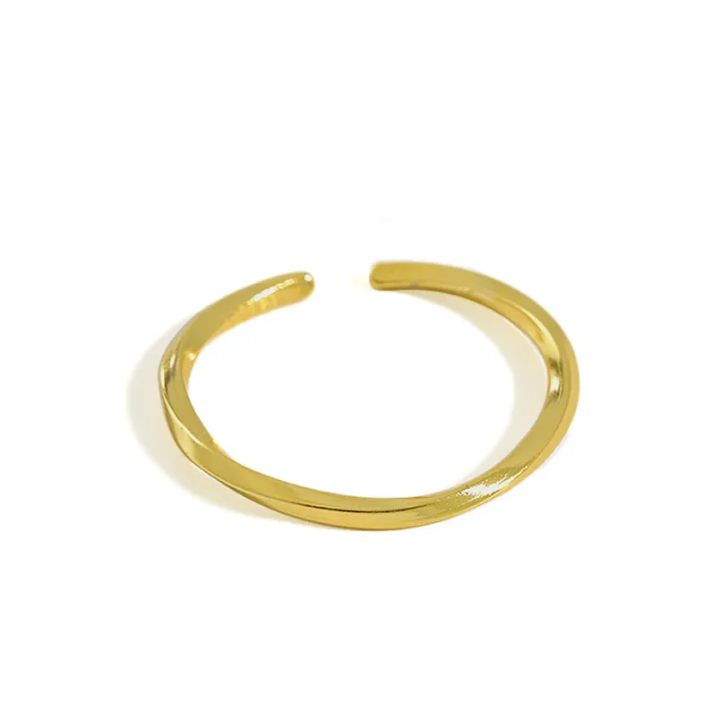 Тонкое кольцо из стерлингового серебра 925 пробы с витой линией тонкое изящное Открытое кольцо ювелирные изделия