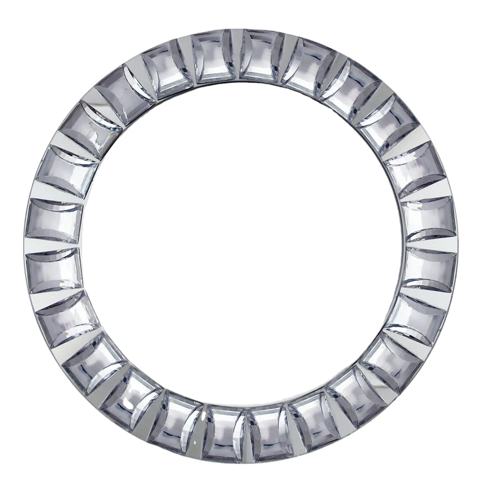 13 אינץ יהלומי זכוכית חתונה דקורטיבי מטען צלחת מראה זכוכית סיטונאי תחת הגשת צלחות
