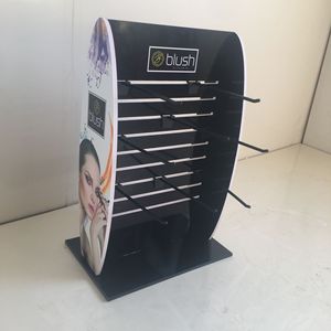 <strong>Rotating</strong> Double Sided Fashionable PDQ <strong>Display</strong> Box, Small Cardboard <strong>Counter</strong> <strong>Display</strong> Stands with <strong>Hooks</strong> for Hanging - Product Image 1