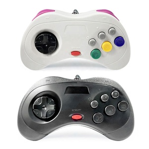 Schwarz Weiß USB Wired Gamepad Joystick für Sega Saturn Game Controller für Windows PC MAC Linux Raspberry Pi 3 Sega Controller - Product Image 1