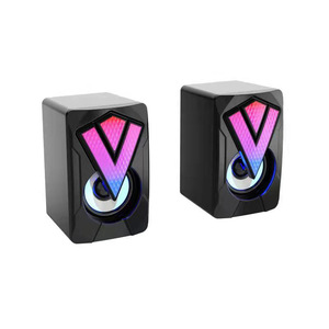Mini 2-in-1 <strong>Computer</strong> RGB Glowing Speaker Multimedia Desktop Game Mini Wired USB Speaker <strong>System</strong>