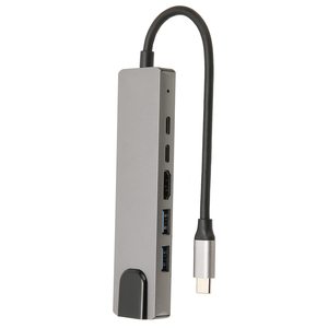 适用于MacBook Pro笔记本电脑扩展坞电脑配件的多功能6合1 Usb 3.0 c型集线器多功能适配器 - Product Image 2